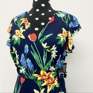 NY&CO Floral Maxi Dress, NWT, Size M